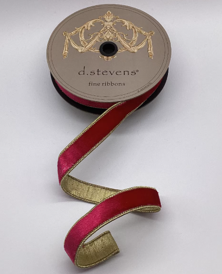 Hot Pink Iced Velvet Metallic Gold Back 1