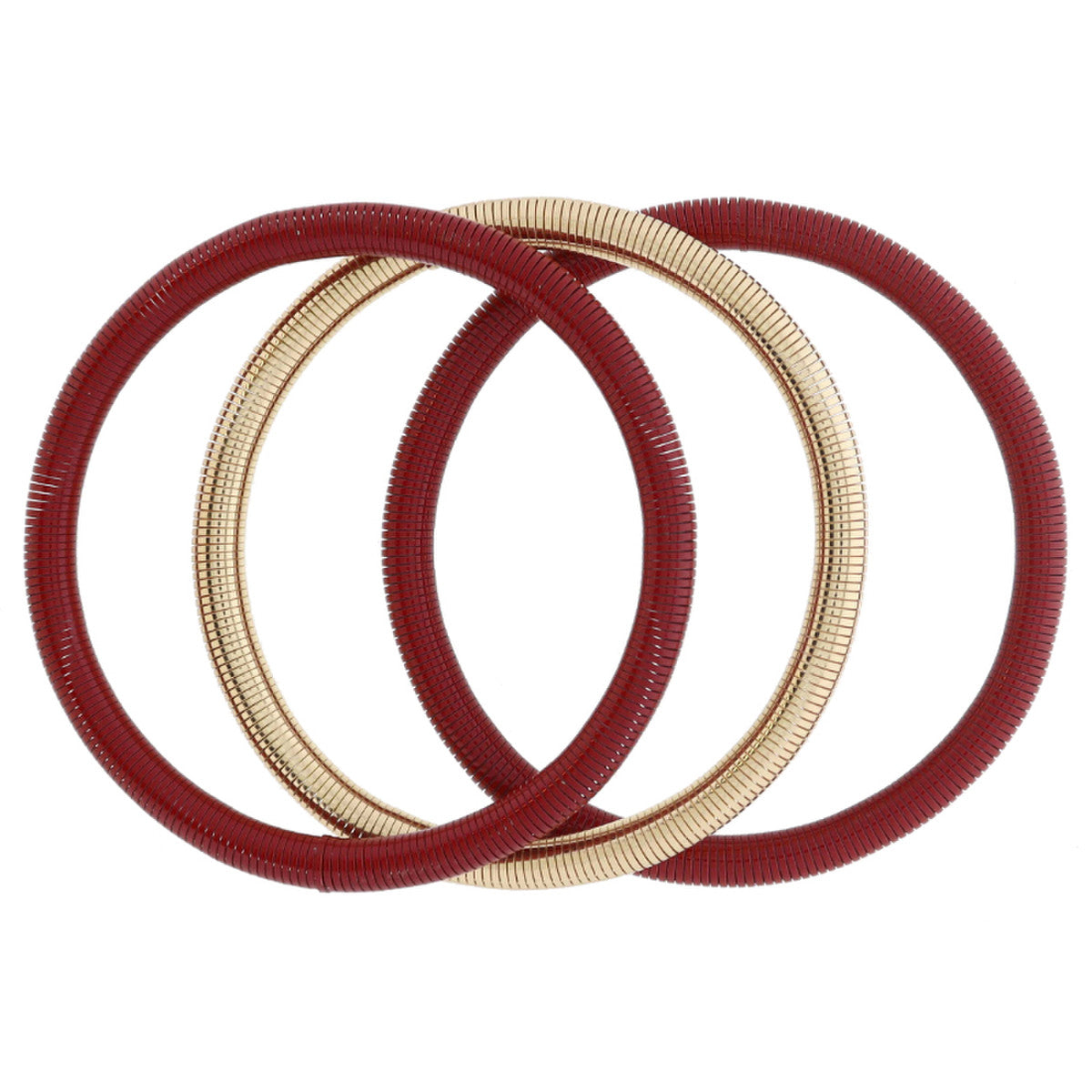 Set of 3 Stretchy Bangles Bracelets Outside and In