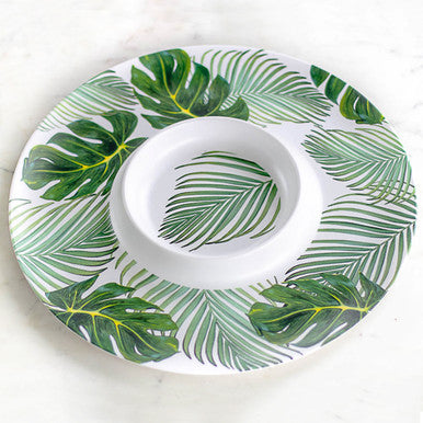 Tobago Palm Melamine Chip & Dip - Thumbnail 2