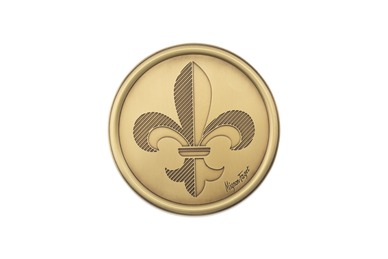 MF FDL Brass Coaster