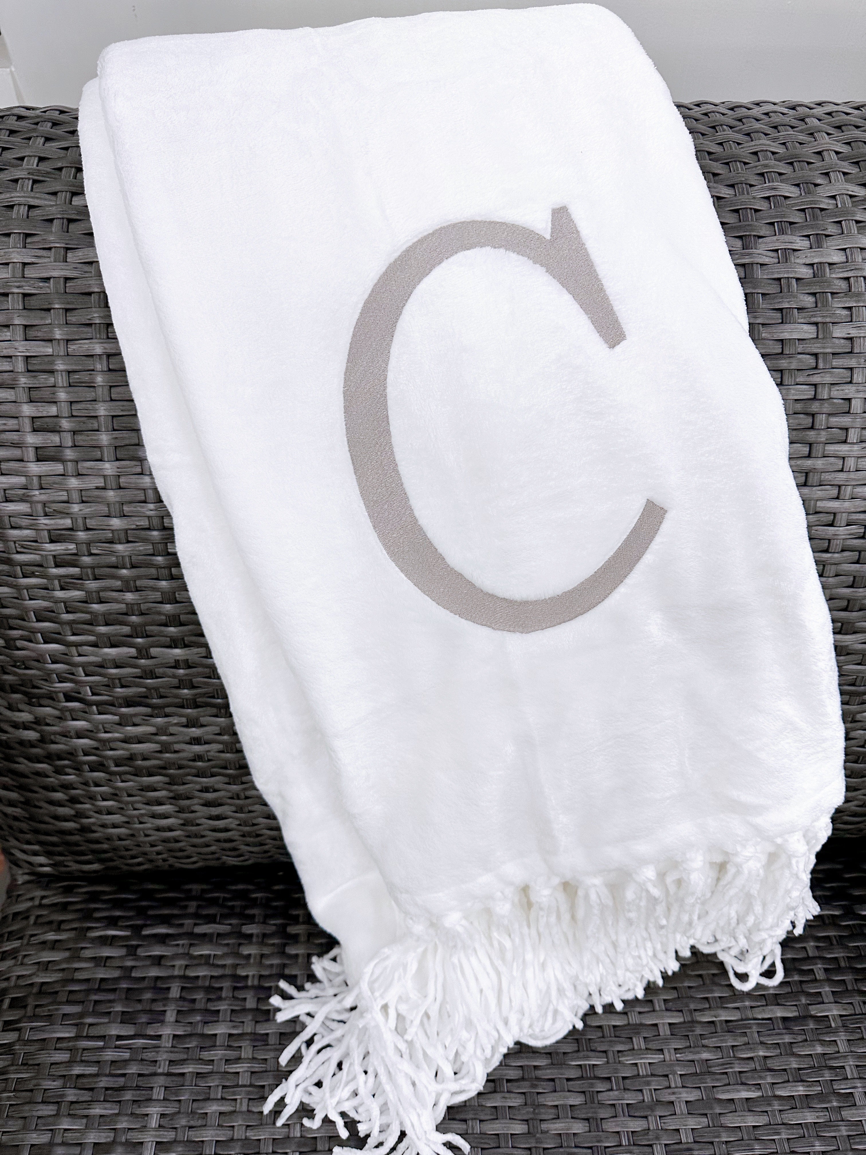 Initial Tassel Throw - Thumbnail 2