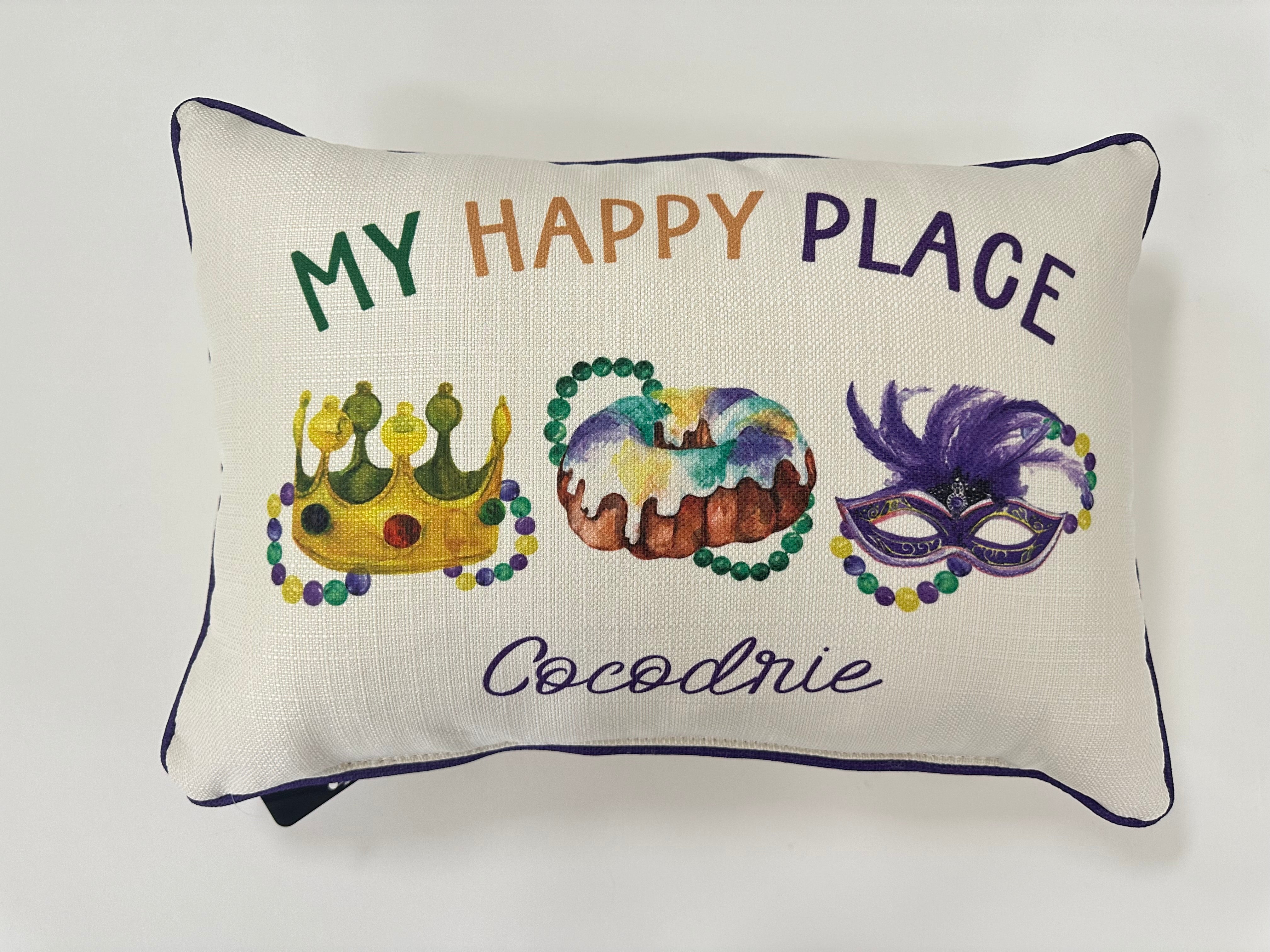 Little Birdie Mardi Gras Elements Pillow - Thumbnail 5