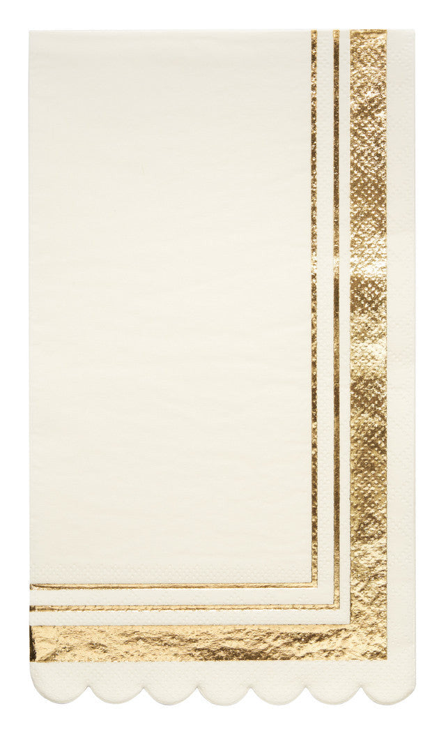 Guest Towel Gold & White - Thumbnail 2
