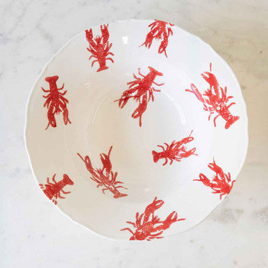 Watercolor Crawfish Serving Bowl - Thumbnail 2