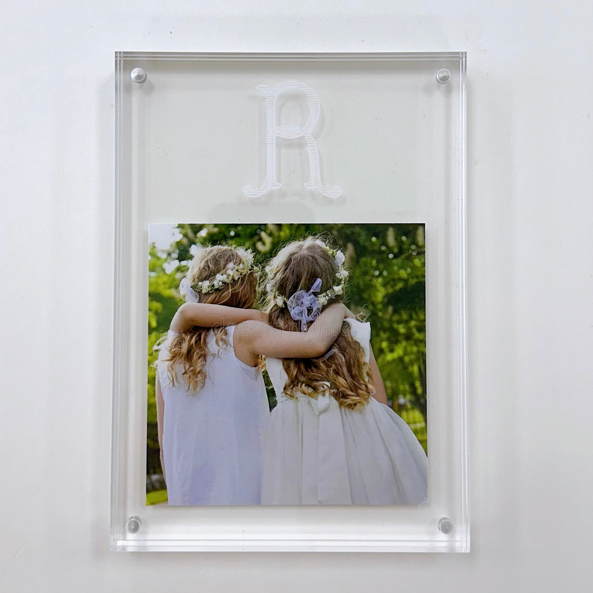 Roman Initial Acrylic Frame