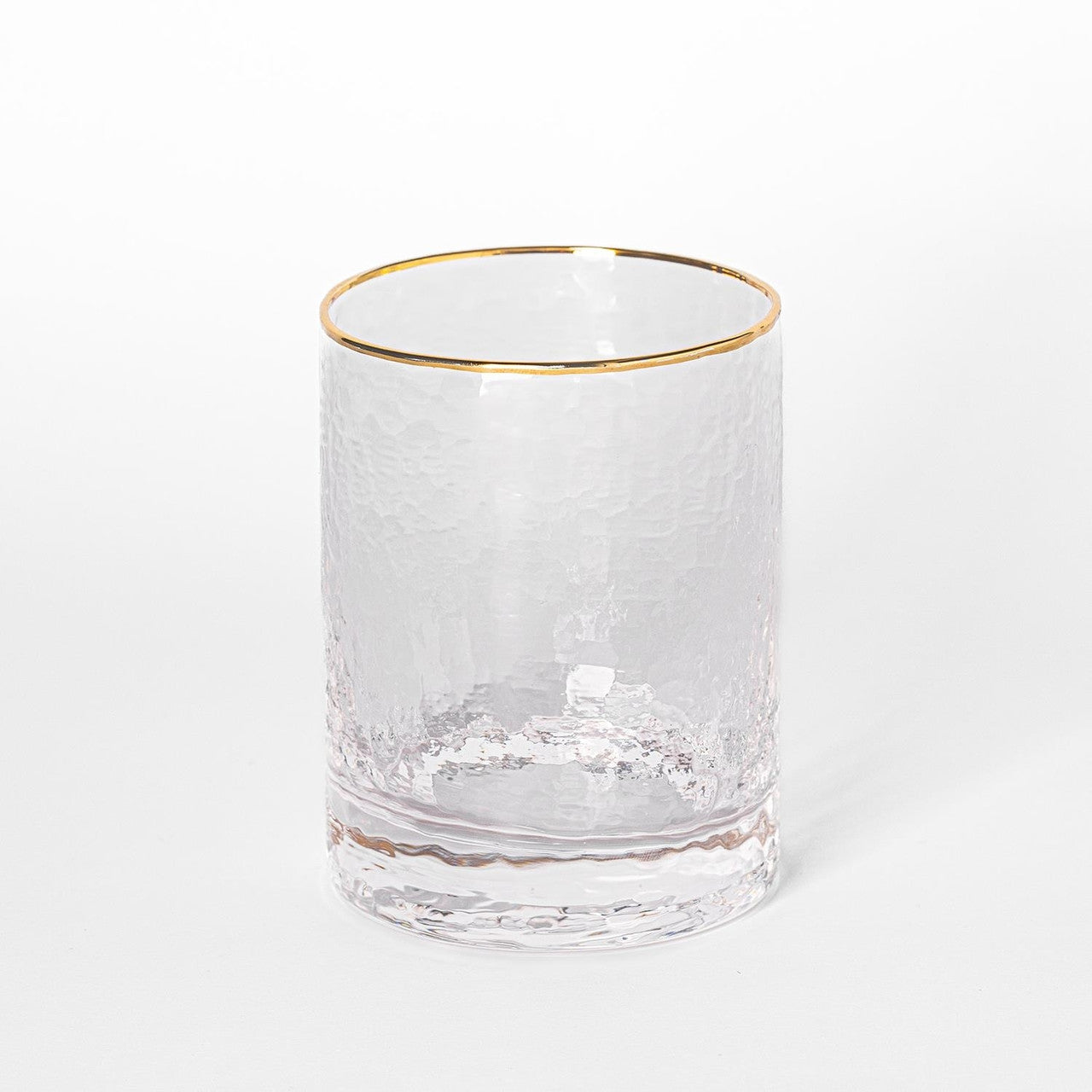Clear Hammered Cocktail Glass