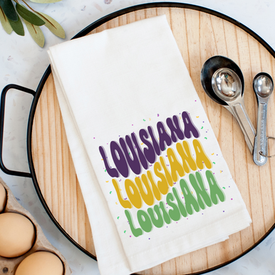 Mardi Gras Louisiana Kitchen Towel - Thumbnail 2