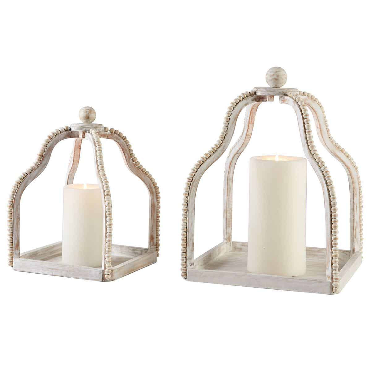 Wood Bead Lantern Set - Thumbnail 2