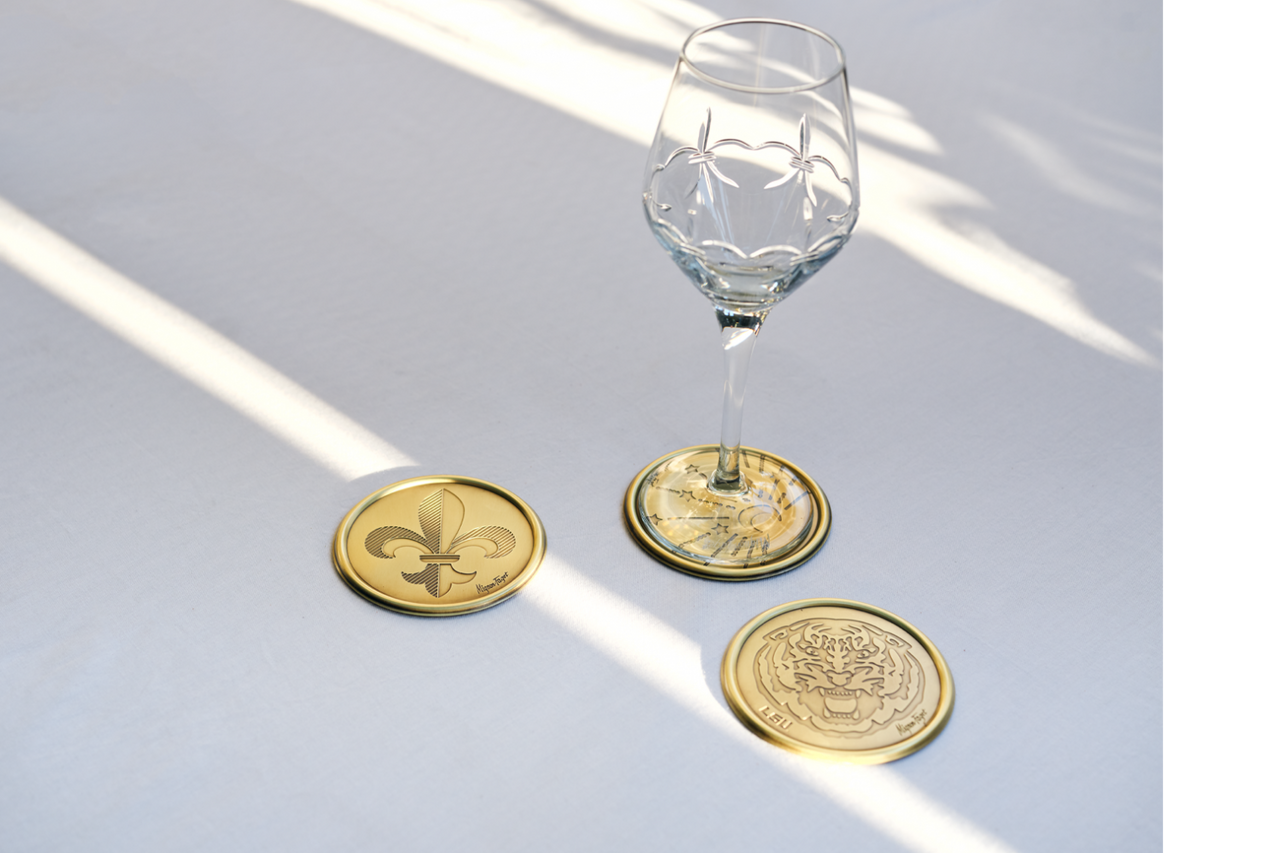 MF Tiger Brass Coaster