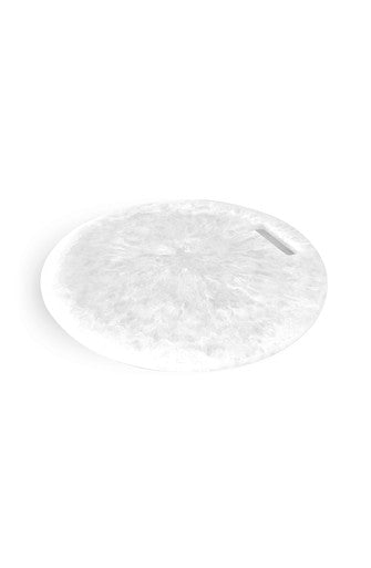 Round Chopping Board White Swirl - Thumbnail 3